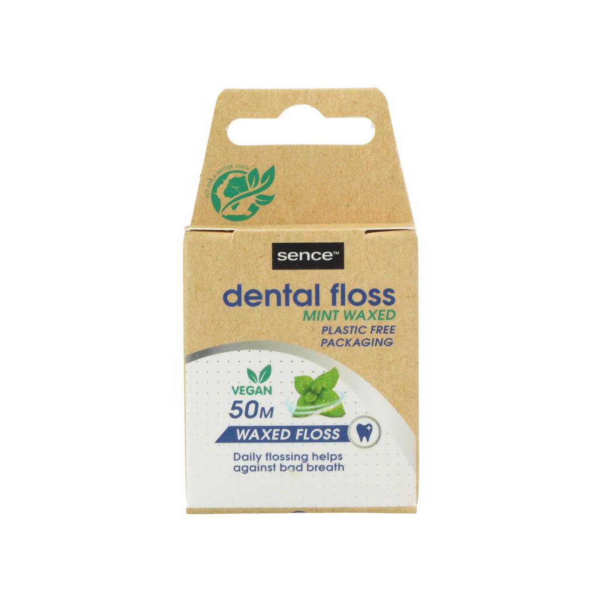 Sense filo interdentale vegano fresco 50m menta fresca