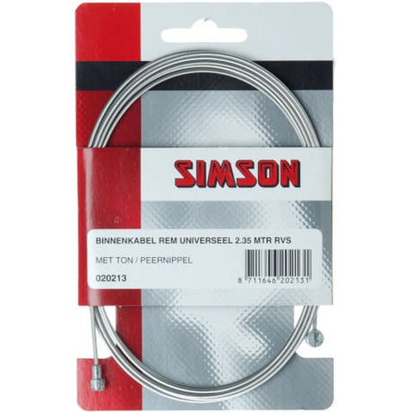 Cavo interno REM 2250 mm in acciaio inossidabile argento