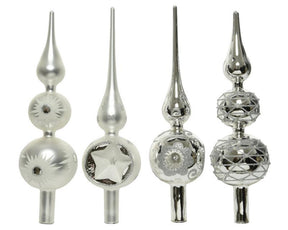 Decoris picco vetro argento 31cm