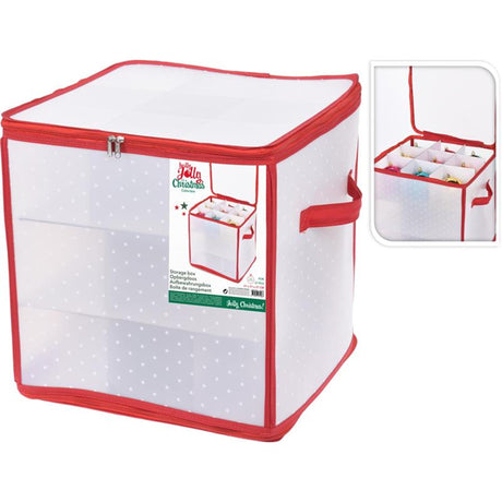 Scatola portaoggetti per decorazioni domestiche per palline di Natale 27 scomparti 31x31x31 cm