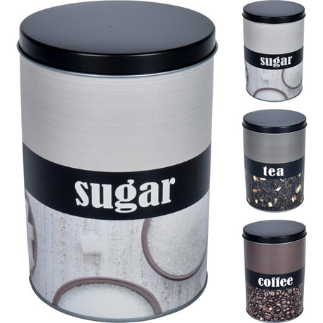Eccellente scatola per riporre casalinghi, caffè, tè, zucchero ã˜10,5xh15 cm
