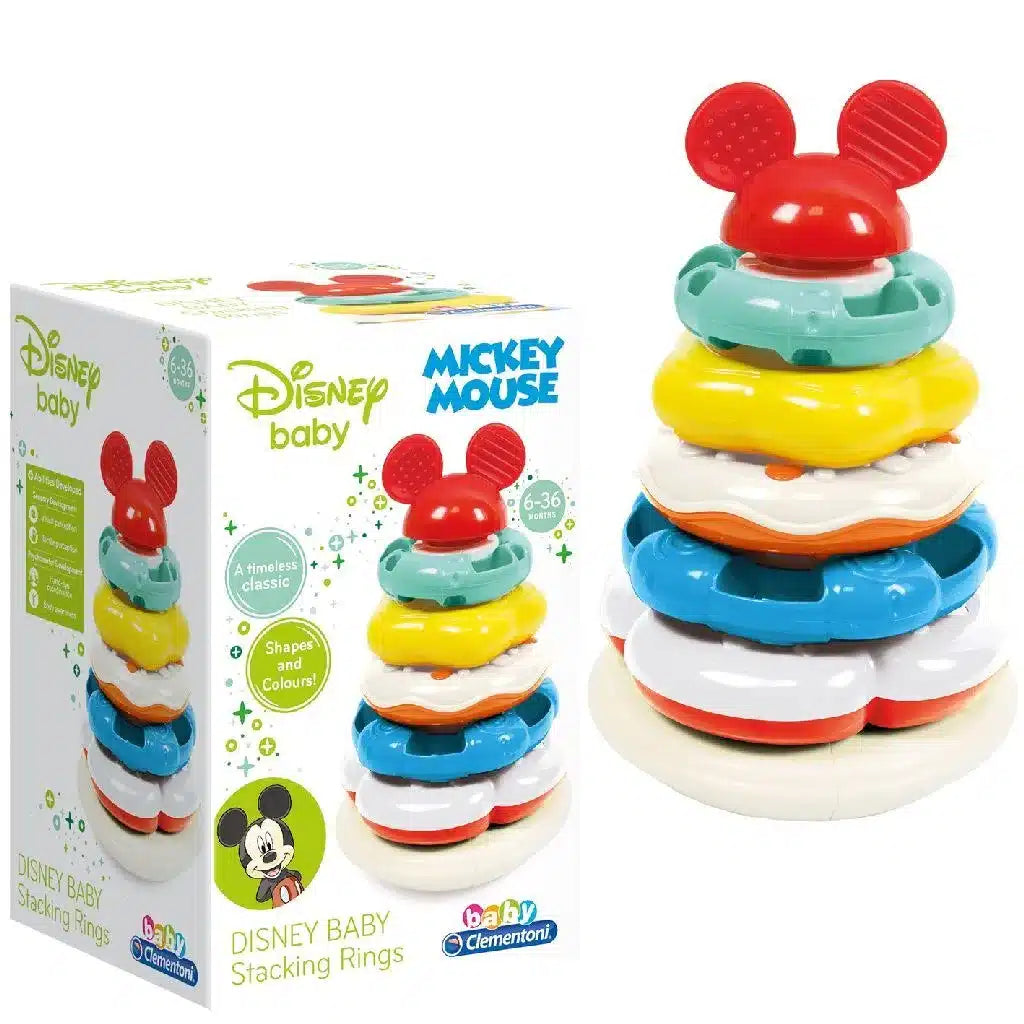 Clementoni - Anelli impilabili Disney Topolino
