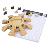 Set accessori treno messicano Engelhart domino - 8 treni in metallo - stazione in legno - blocco punteggio -