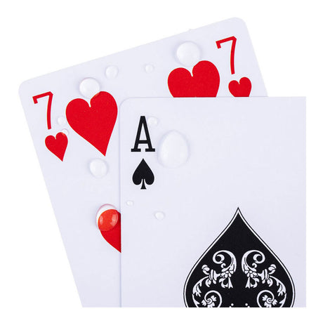 Carte da gioco Longfield 100% plastica, 2 set in scatola di plastica poker bridge