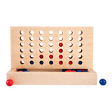 Longfield quattro di fila - gioco di strategia - legno - pietre rosse e blu - classico gioco di pensiero e strategia - cuore d'angelo