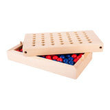 Longfield quattro di fila - gioco di strategia - legno - pietre rosse e blu - classico gioco di pensiero e strategia - cuore d'angelo
