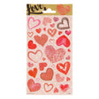 Foglio di adesivi Totum twinkle - cuori
