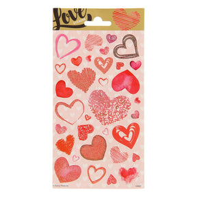 Foglio di adesivi Totum twinkle - cuori