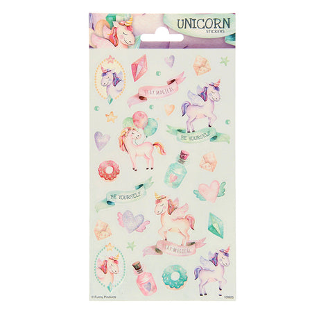 Foglio di adesivi Totum twinkle - unicorni