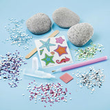 Set artigianale Totum pietre decorative con stelle marine incl. Oltre 350 strass: consigli regalo per stelle marine, giocattoli creativi per il fai da te di ragazze e ragazzi