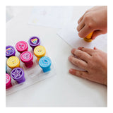 Timbri Totum unicorno junior 12 pezzi autoinchiostranti - giocattoli creativi per ragazze junior dai 3 anni - timbratura artigianale per creazione di biglietti regalo