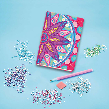 Taccuino con diamanti Totum 079700 consiglio regalo - quaderno per lavori creativi - mandala con pittura con diamanti da 6 anni
