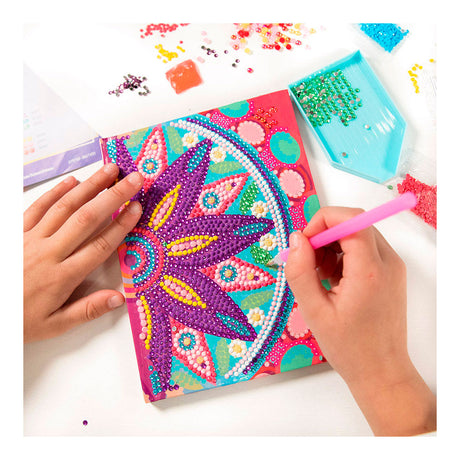 Taccuino con diamanti Totum 079700 consiglio regalo - quaderno per lavori creativi - mandala con pittura con diamanti da 6 anni