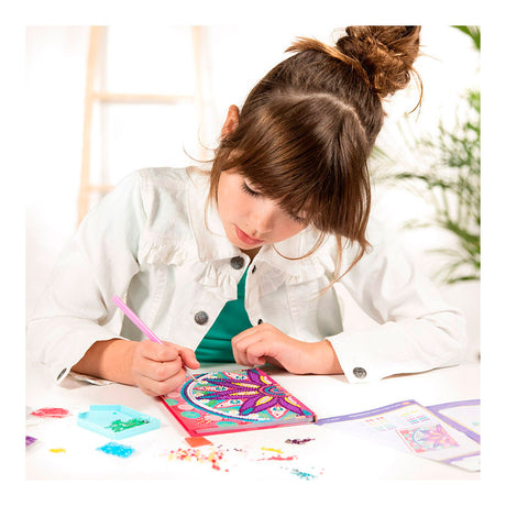 Taccuino con diamanti Totum 079700 consiglio regalo - quaderno per lavori creativi - mandala con pittura con diamanti da 6 anni