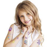 Totum Unicorn Tattoo 40 pezzi tatuaggio per bambini metallico - trucco per bambini, vestiti e accessori per feste e travestimenti