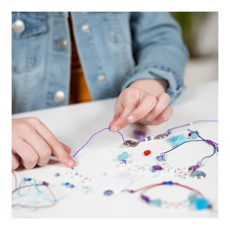 Totum Disney Frozen braccialetti con 4 lettere che creano pacchetti artigianali set di gioielli braccialetti dell'amicizia giocattoli ragazze con punta regalo Anna ed Elsa artigianato