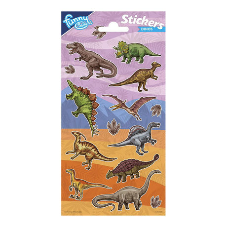 Foglio adesivi Totum dinosauro, 14 pz.