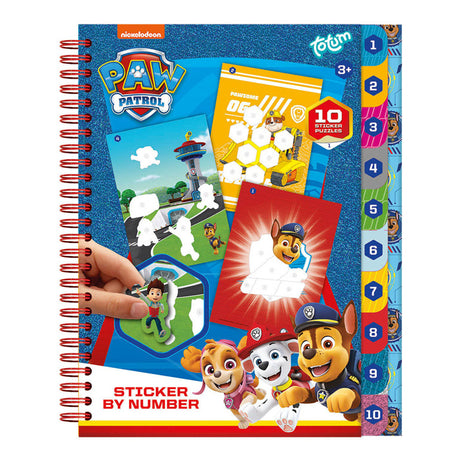 Adesivo Totum Paw Patrol per libro numerico