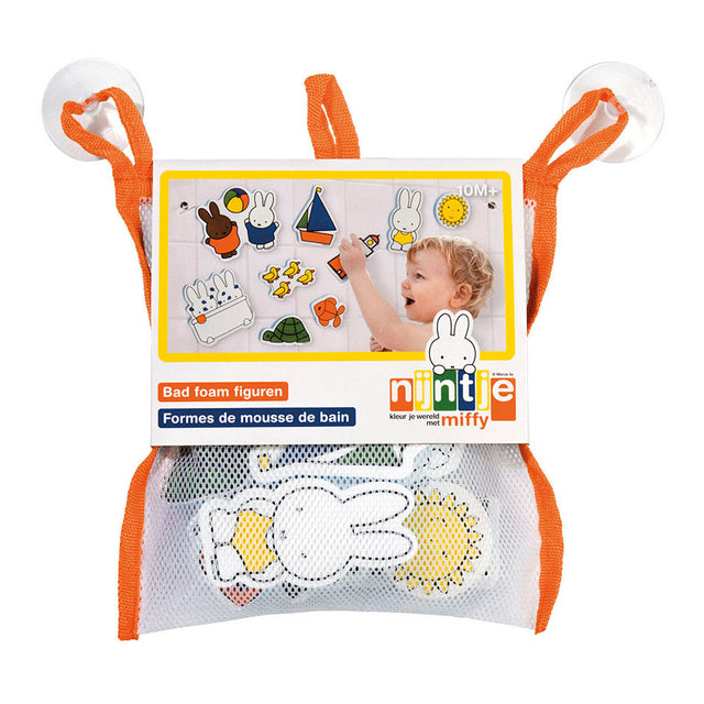 Bambolino Miffy giocattoli da bagno personaggi da bagno, giocattoli educativi 10 pezzi in rete portaoggetti - giocattoli per bambini in età prescolare - da 1 anno