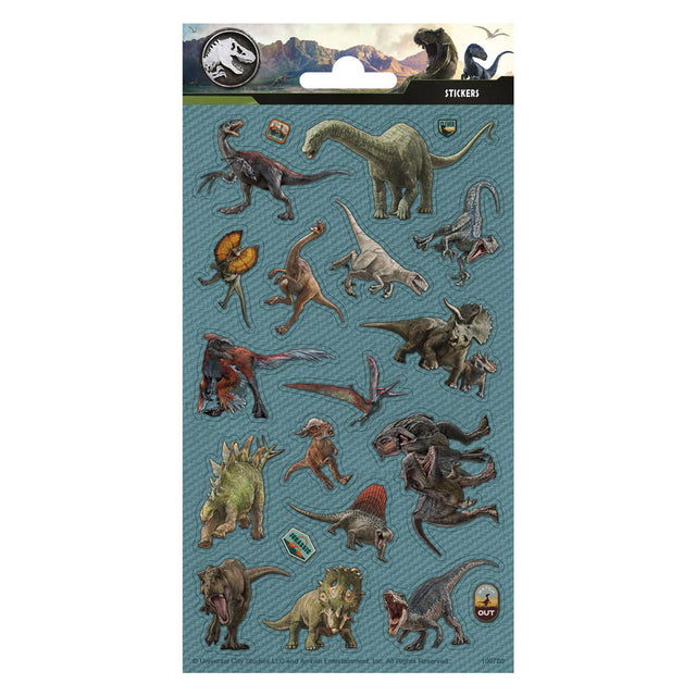 Foglio di adesivi Totum Jurassic World