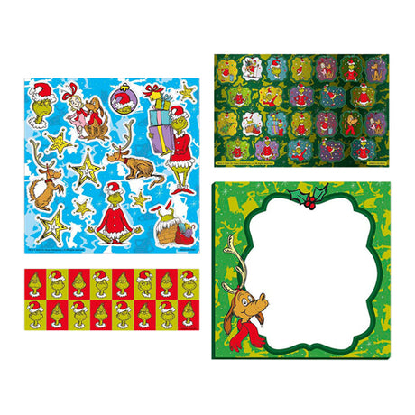 Set di adesivi totum del gruppo creativo artigianale Grinch