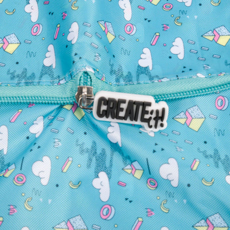 Crealo! shopper pieghevole poptastic - turchese