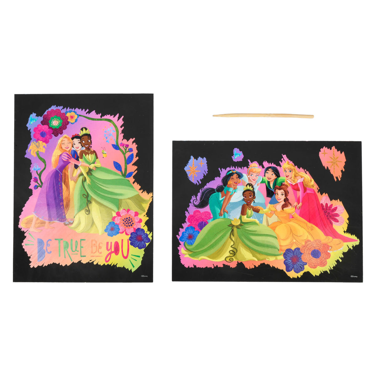 Scratch Art Canenco Disney Princess, 2 pezzi.