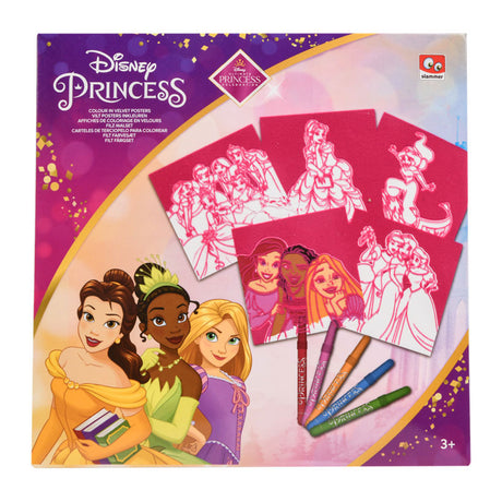 Canenco colori feltro principesse disney, 5pz.