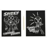 Scratch art Canenco spidey, 2 pezzi.