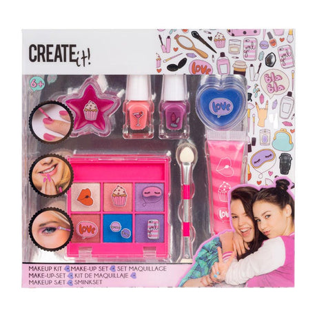 Crealo! set trucco di bellezza rosa lilla