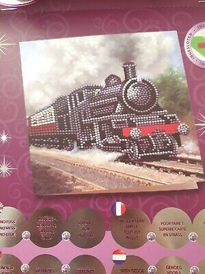 Pittura diamante unità di marca - carta con locomotiva a vapore