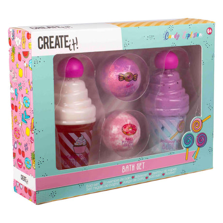 Canenco crealo! set da bagno con esplosione di caramelle