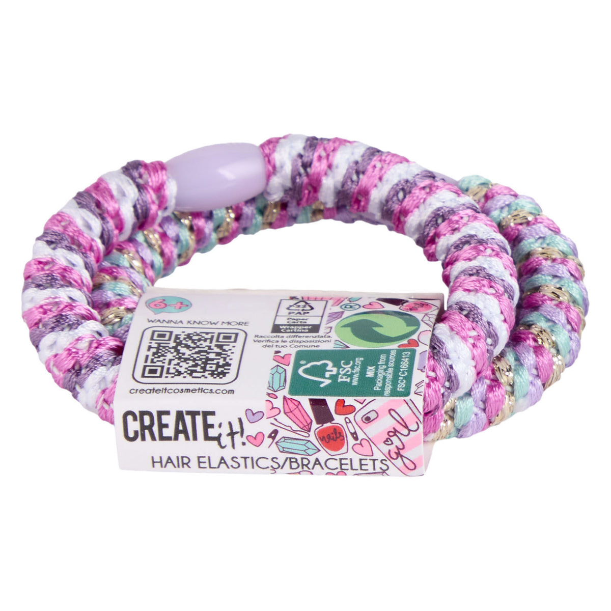 Crealo! elastici per capelli, 3 pz.
