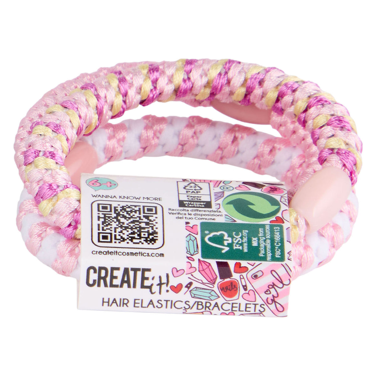 Crealo! elastici per capelli, 3 pz.