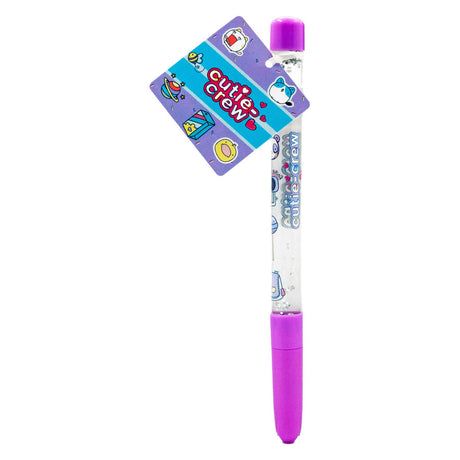 Canenco cutie crew pen acqua glitter