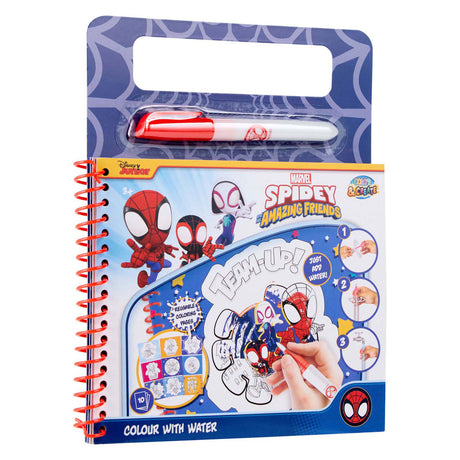 Libro da colorare con l'acqua Canenco spidey