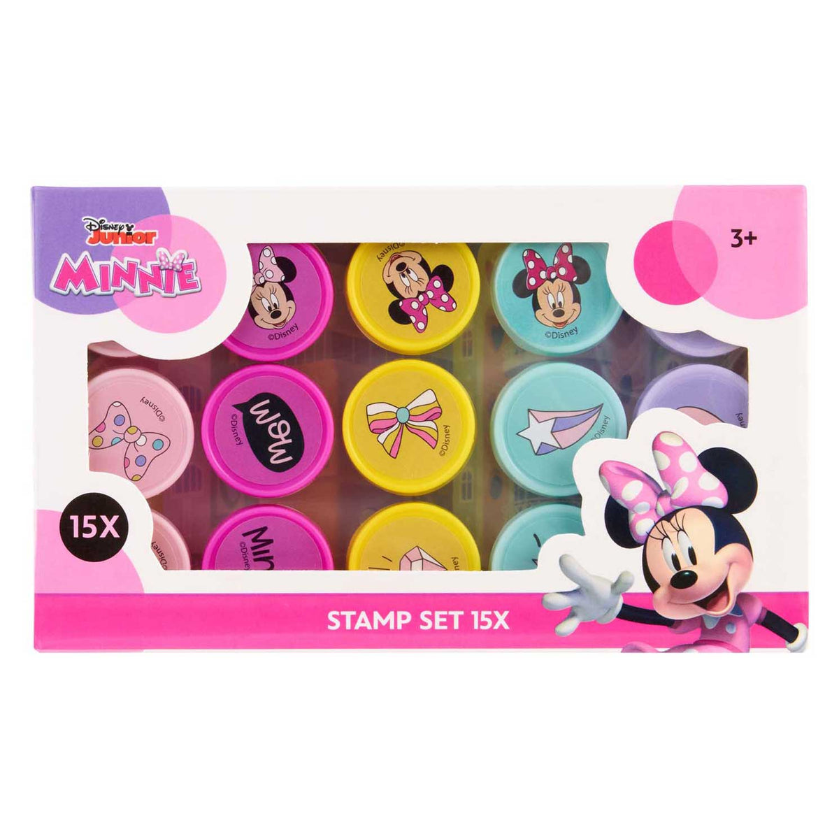 Set timbri Canenco Minnie Mouse, 15 pezzi.