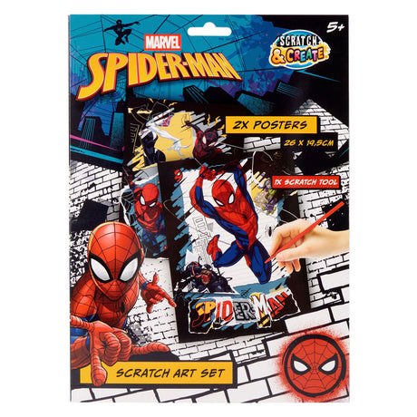 Canenco spiderman kraskunst poster 29x15cm - 2st.