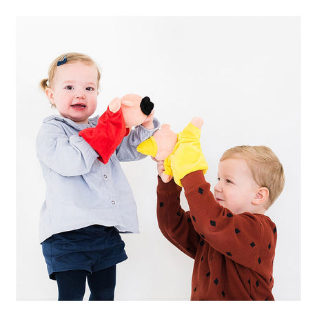 Bambolino bumba guanto in tessuto pupazzo peluche - bimbo - 1 anno, 2 anni, 3 anni, 4 anni - giocattoli - studio 100 consigli regalo