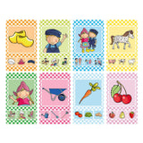 Bambolino fien teun quartet - tema fattoria, gioco educativo consiglio regalo - 32 carte, 8 quartetti - da 3 anni - giocattoli