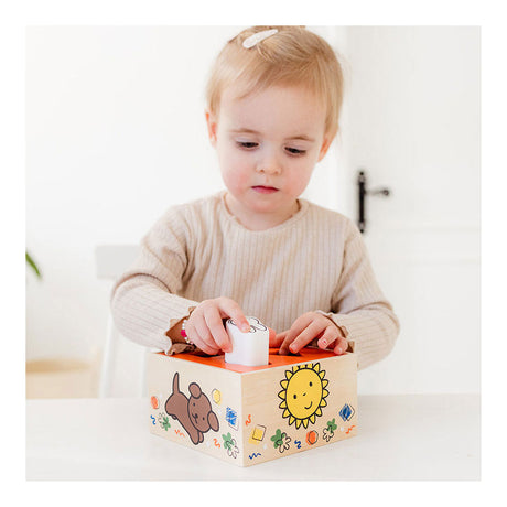 Bambolino Miffy selezionatrice di forme in legno. 3+