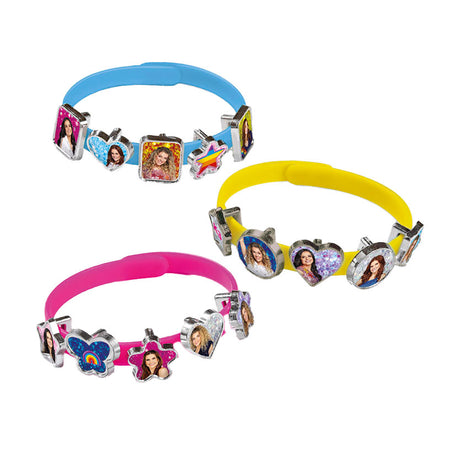 Braccialetti Totum k3 3 slider con 18 ciondoli - giocattoli per bambine dai 3 anni - set studio 100 ragazze da 21 pezzi