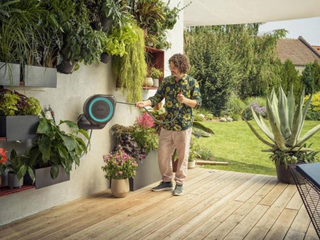 Gardena scatola portagomma da muro 15 avvolgitubo automatico avvolgibile s 15 metri