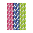 Cannucce Duni in carta cocktail dots: blu, verde rosa 15cm confezione da 25 pezzi