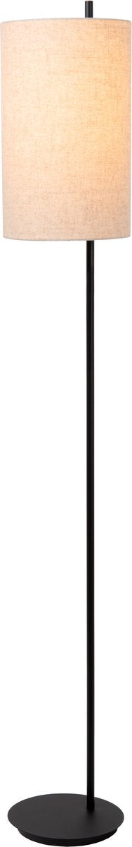 Lucide magic - lampada da terra - ø 24 cm - 1xe27 - nero - japandi