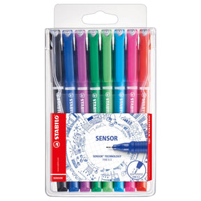 Fineliner per sensore Stabilo da 0,3 mm, 8 colori