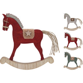 Feltro di cavallo su supporto in legno
