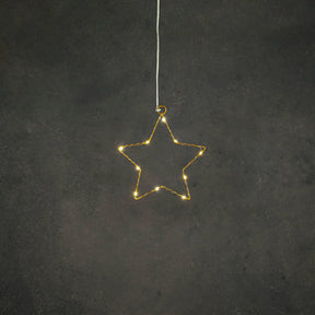 Edelman stella oro bianco caldo 8led a batteria - d15cm