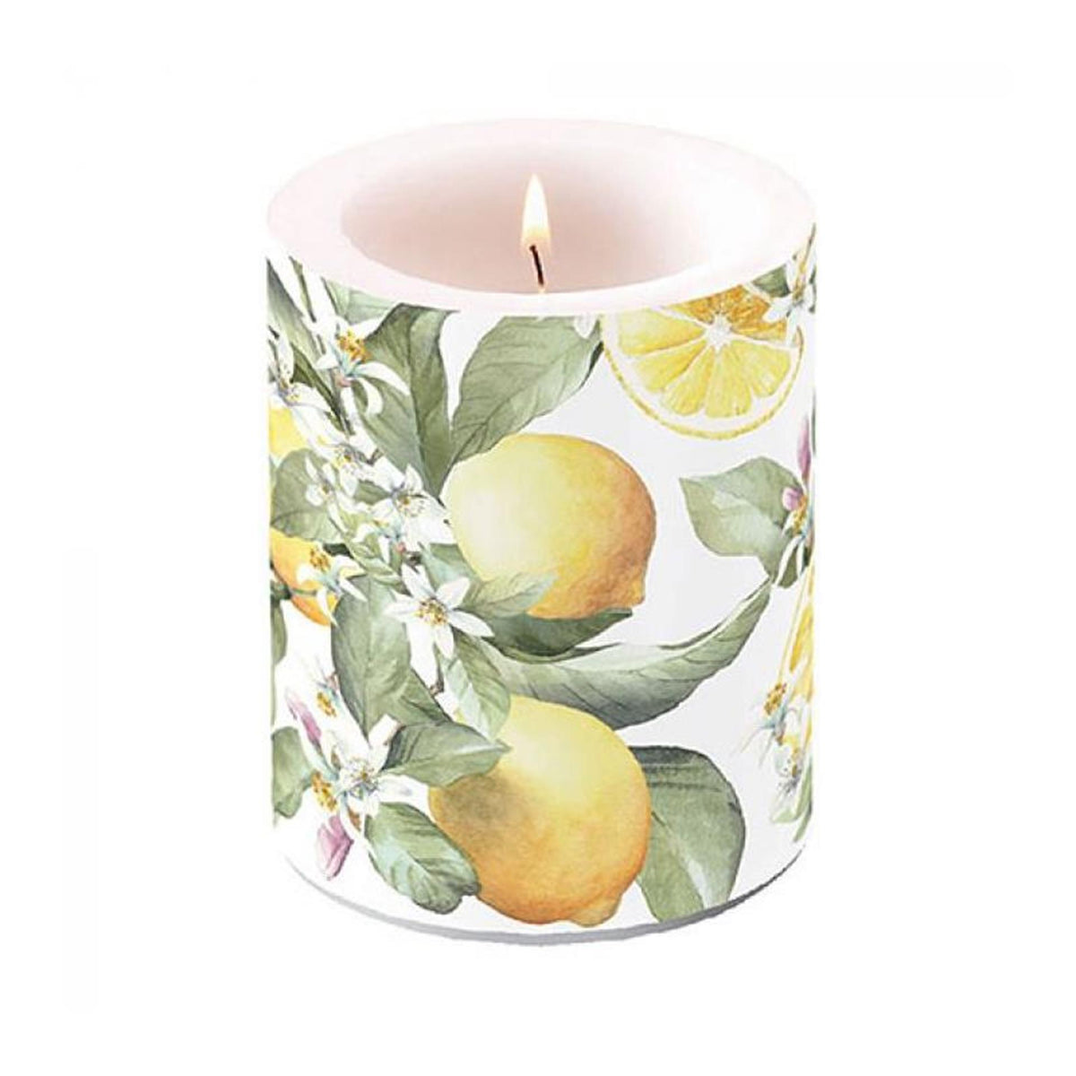 Candela Ambiente limoni piccoli ø7,5xh8cm