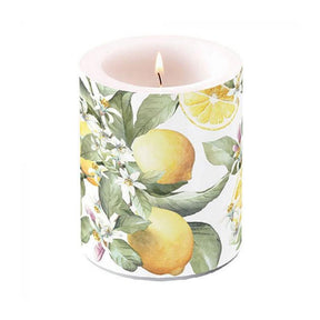 Candela Ambiente limoni piccoli ø7,5xh8cm